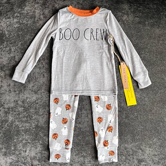 NWT Kid’s Rae Dunn Boo Crew Pajamas - Picture 2 of 11